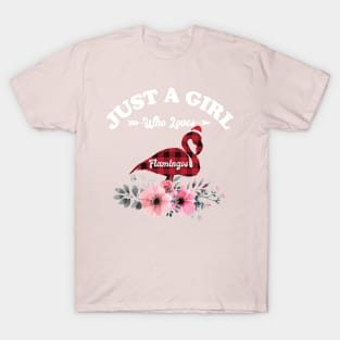 Just A Girl Who Loves Flamingos T-Shirt